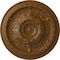 Ekena Millwork Oslo Ceiling Medallion (Fits Canopies up to 7 5/8"), Hand-Painted Smokey Topaz, 38 3/8"OD x 2 7/8"P CM38OSSTF - alternate 1